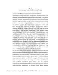 72 Bab III Teori Hubungan Internasional dan Sistem Modern 3.1