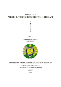 makalah media literasi dan digital literasi
