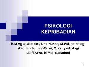 psikologi kepribadian