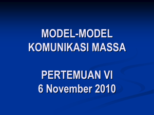 Model2 Komunikasi massa - jurnal sivitas akademika