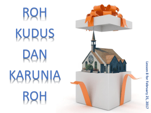 roh kudus dan karunia roh