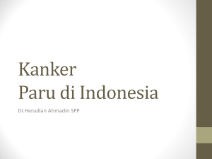 Kanker Paru di Indonesia