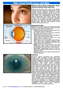 Mata: kenali kondisi umum sakit Mata