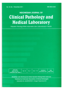 this PDF file - indonesian journal of clinical pathology and