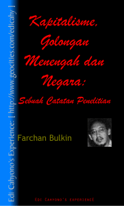 Kapitalisme, Golongan Menengah dan Negara