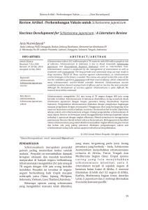 Review Artikel : Perkembangan Vaksin untuk Schistosoma