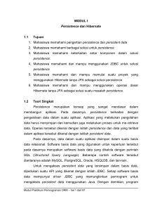 Pemrograman Object relation Mapping