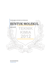 bentuk molekul - Teknik Kimia UNDIP