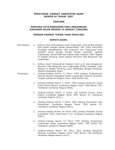 peraturan daerah kabupaten agam nomor 04 tahun 2007 tentang