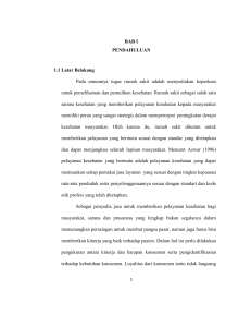BAB I PENDAHULUAN 1.1 Latar Belakang Pada umumnya tugas