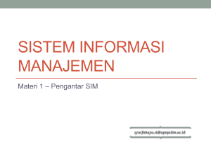 sistem informasi manajemen - E