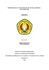 performance test replikasi ms sql server