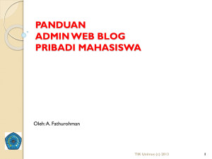 panduan admin web blog program studi