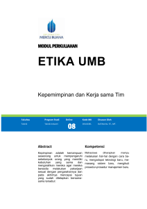 Modul Etika UMB [TM9]