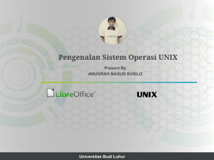 Pengenalan Sistem Operasi UNIX