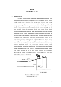 4 BAB II TINJAUAN PUSTAKA 2.1 Definisi Pantai Ada dua istilah