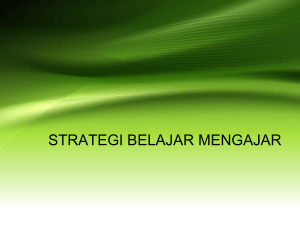 strategi belajar mengajar