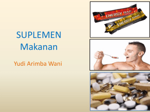 SUPLEMEN Makanan