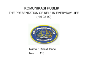 Self Presentation