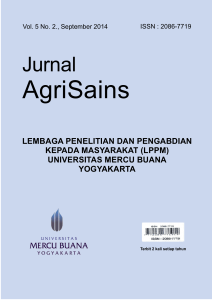 Jurnal Universitas Mercu Buana Yogyakarta