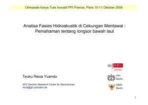 Acoustic Facies and Depositional Processes of the Mentawai