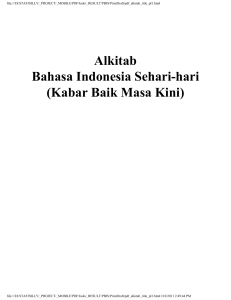 Alkitab Bahasa Indonesia Sehari-hari