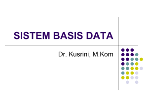 sistem basis data - E