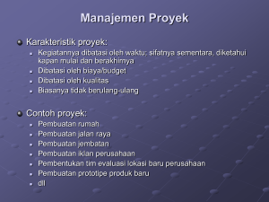 Manajemen Proyek