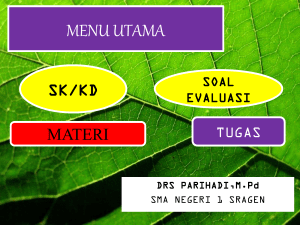 Diapositive 1 - SMA Negeri 1 Sragen