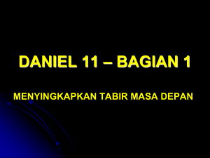 DANIEL 11 – BAGIAN 1