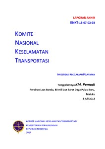 Final Report KM. Pemudi - Kementerian Perhubungan Republik