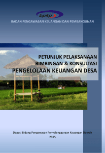 panduan pengelolaan keuangan desa