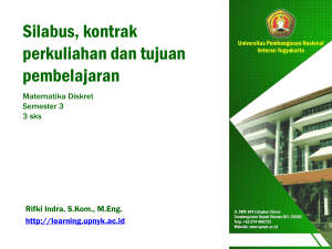 Pengantar Matematika Diskrit - E Learning UPN Veteran Yogyakarta