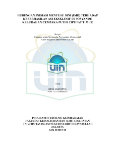 hubungan inisiasi menyusu dini (imd) terhadap keberhasilan asi