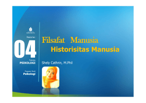 Filsafat Manusia - Universitas Mercu Buana