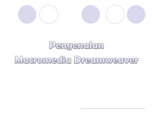 Desain dan Pemrograman Web I