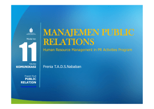 manajemen public relations