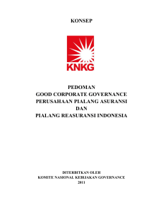 konsep pedoman good corporate governance perusahaan