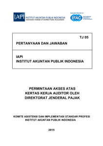 tj 05 pertanyaan dan jawaban iapi institut akuntan publik indonesia