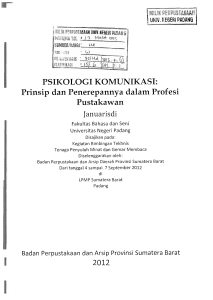 PSIKOLOGI KOMUNIKASI - Universitas Negeri Padang Repository