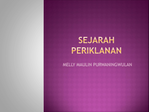 SEJARAH PERIKLANAN