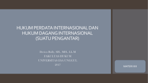 kuliah xiii - Hukum Internasional