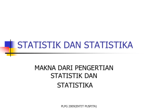 statistik dan statistika