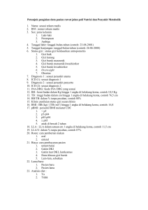 Petunjuk pengisian data pasien rawat jalan poli Nutrisi dan Penyakit