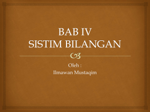 bab iv sistim bilangan