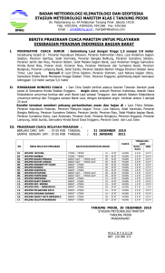 prakiraan - Stasiun Meteorologi Maritim Tanjung Priok