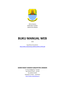 buku manual web - Kabupaten Cirebon