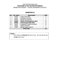 Sistem Informasi - STMIK Atma Luhur