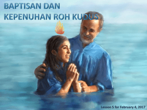 BAPTISAN ROH KUDUS