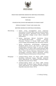 peraturan menteri kesehatan republik indonesia nomor 58 tahun